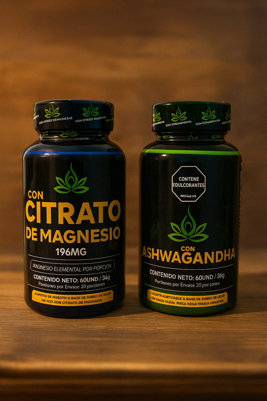 Combo Citrato de Magnesio + ASHWAGANDHA